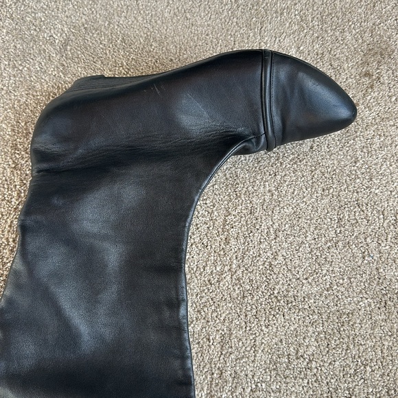 Black Leather Over-Knee “Swashbuckling” Boots Size 39 - Picture 5 of 8